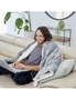 Homedics Indoor Soft Heated Blanket Winter Warming Throw Rug Grey 130x180cm, hi-res