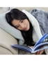 Homedics Indoor Soft Heated Blanket Winter Warming Throw Rug Grey 130x180cm, hi-res
