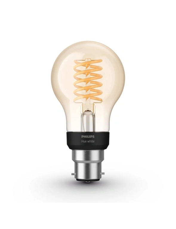 Philips Hue 11cm Smart Light LED Bulb Globe Filament A60 B22 w/ Bluetooth White, hi-res image number null