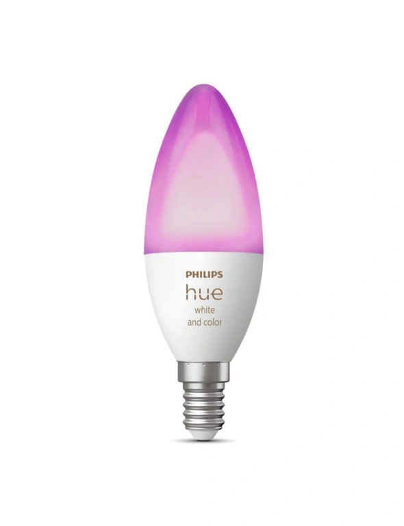 Philips 5.3W Hue White/Color Dimmable Globe LED Light Bulb E14 Bluetooth Control, hi-res image number null