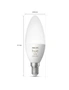 Philips 5.3W Hue White/Color Dimmable Globe LED Light Bulb E14 Bluetooth Control, hi-res