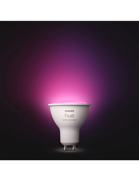Philips Hue White/Colour Ambiance Home Light Bulb/Globe 5.7W GU10 w/ Bluetooth, hi-res image number null