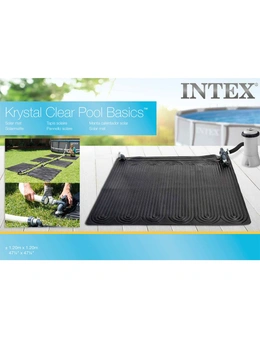 Intex 120cm Solar Mat Heater For Above Ground Swimming Pool Filter Pump Black