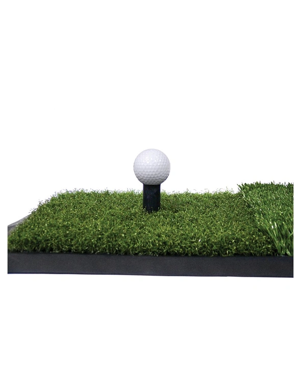 SKLZ 23.5" Golf Training Indoor/Outdoor Portable Grass Launch Pad/Tee Mat Set, hi-res image number null