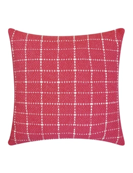 J.Elliot Home Tahlia 50x50cm Cushion Pillow Square Sofa Decor Dusty Red & Cream