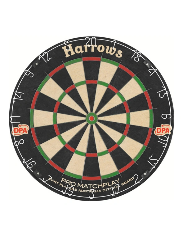 Harrows Professional Level Club/Pub Game Matchplay Staple Free Bristle Dartboard, hi-res image number null