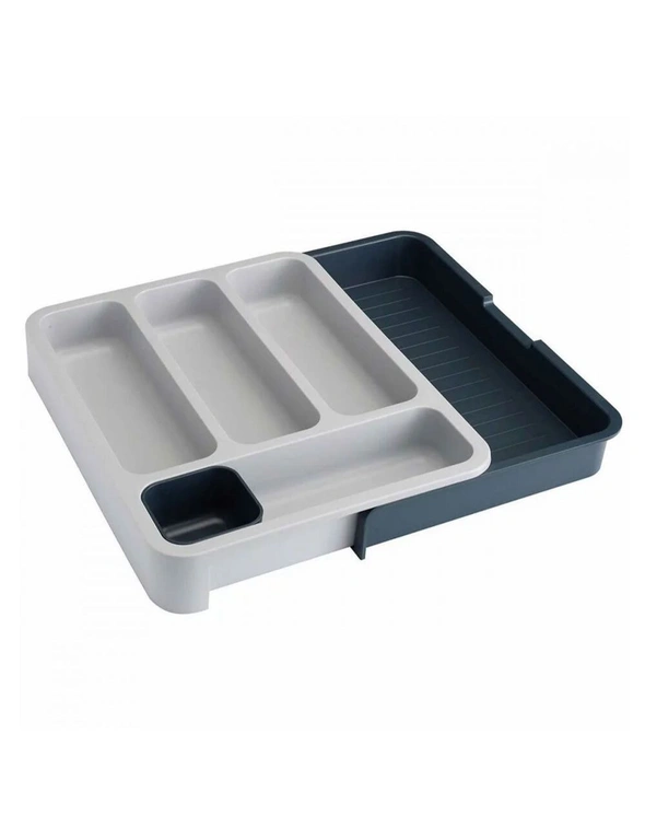 Joseph Joseph DrawerStore Expandable Cutlery/Utensil Tray/Holder Storage Grey, hi-res image number null