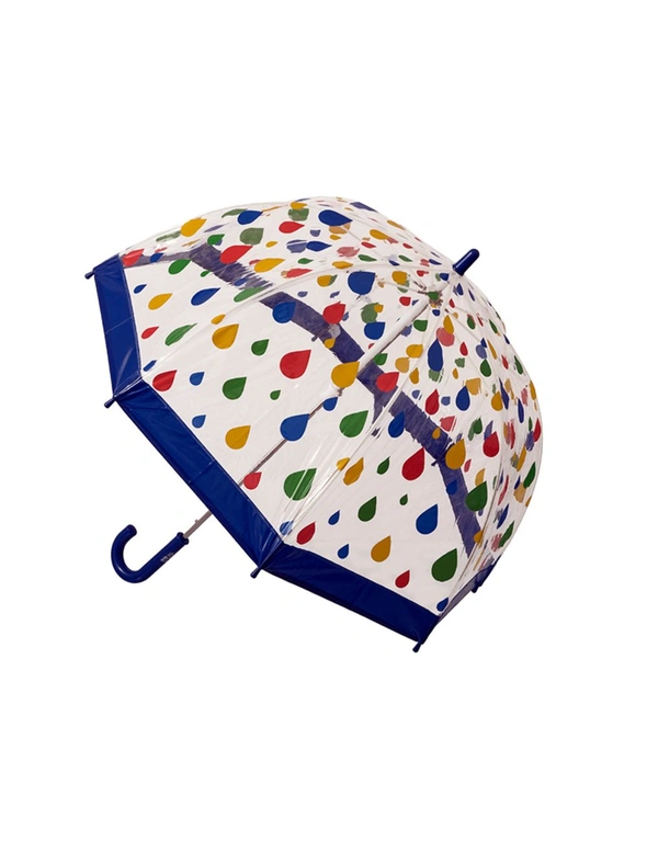 Clifton Kids 67cm Clear PVC Dome/Birdcage Umbrella Wind Resistant Raindrops, hi-res image number null