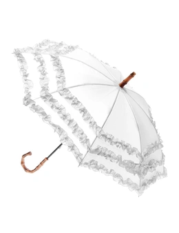 Clifton Kids Fifi Bambina 78cm Wedding Umbrella w/ Frills Wind Resistant White