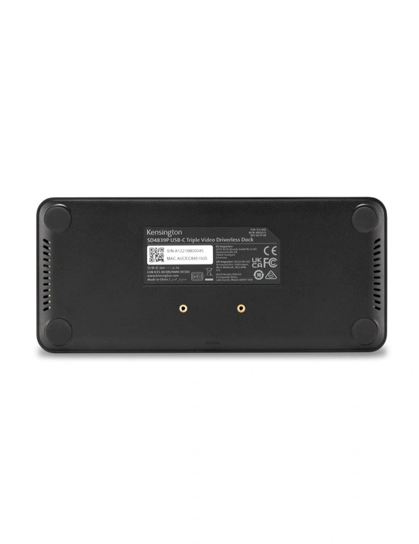 Kensington SD4839P USB-C/HDMI/Ethernet/DP Port 4K 85W Docking Station For PC, hi-res image number null