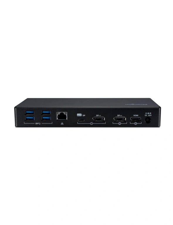 Kensington SD4850P Dual USB-C 100W Dock HDMI/DisplayPort For Laptop/PC Black, hi-res image number null