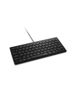 Kensington 77 Full-Sized Wired Compact Keyboard Compatible w/ iPad/iPhone 13 BLK