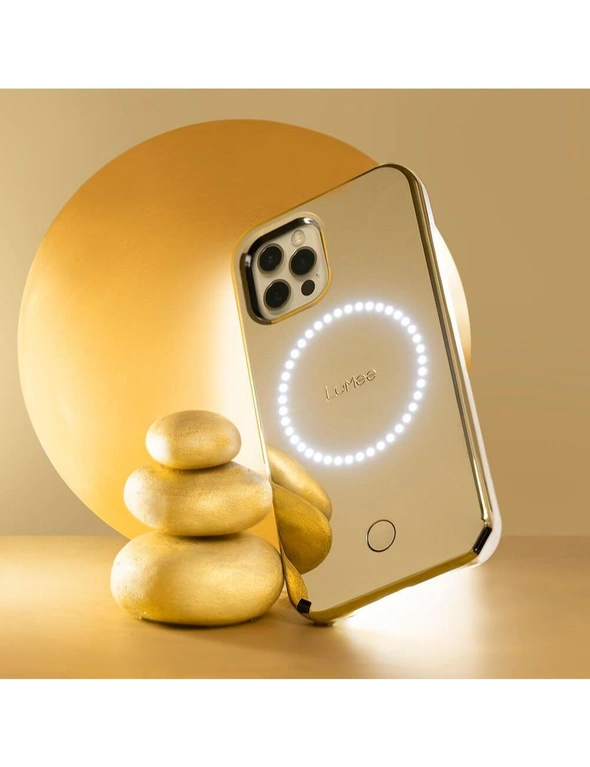 Case-Mate LuMee Halo Case  - For iPhone 12 Pro Max 6.7 - Gold Mirror w/ Micropel, hi-res image number null