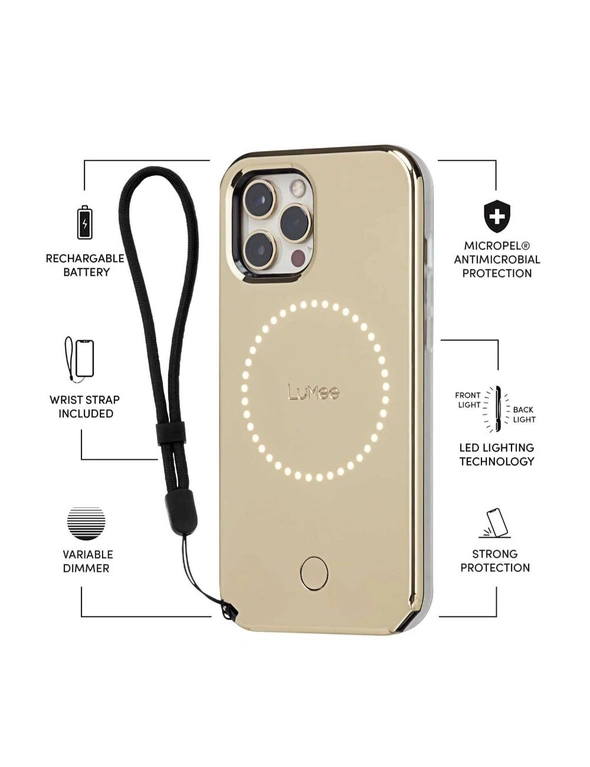 Case-Mate LuMee Halo Case  - For iPhone 12 Pro Max 6.7 - Gold Mirror w/ Micropel, hi-res image number null