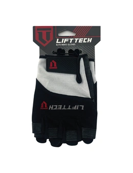Lifttech Fitness Men's Half-Finger Elite Weight Lifting Gym/Workout Gloves XL