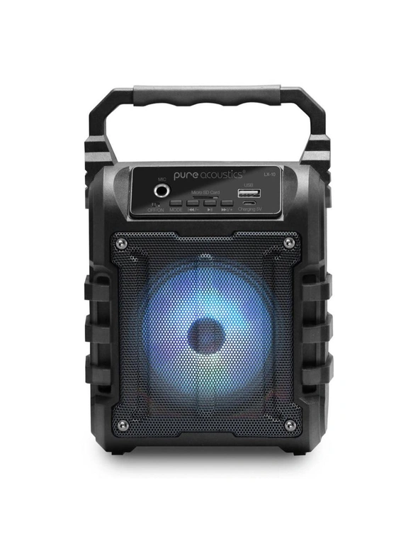 Pure Acoustics Lx-10 Portable Wireless Bluetooth Speaker W/ Fm Radio, hi-res image number null