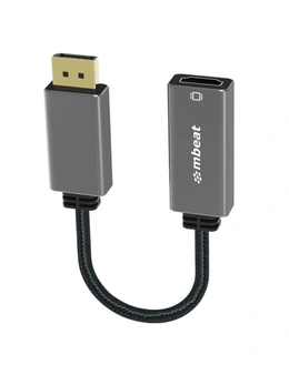 Mbeat ToughLink 15cm DisplayPort Male To HDMI Female Cable Adapter For Laptop/PC
