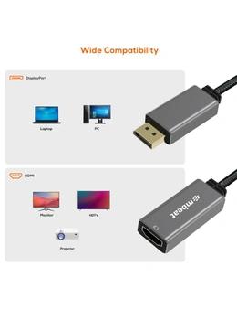 Mbeat ToughLink 15cm DisplayPort Male To HDMI Female Cable Adapter For Laptop/PC