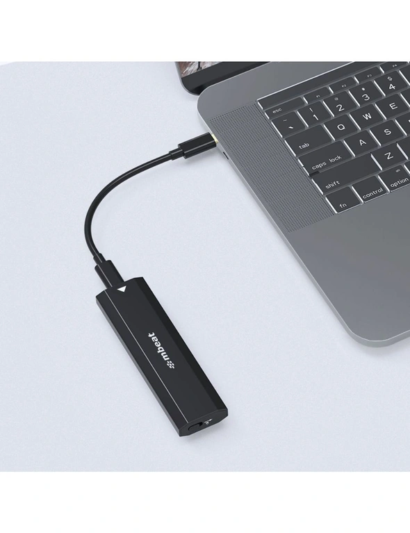 Mbeat Elite 10Gbps USB-C Male To M.2 SSD Female High Speed Enclosure Case Black, hi-res image number null