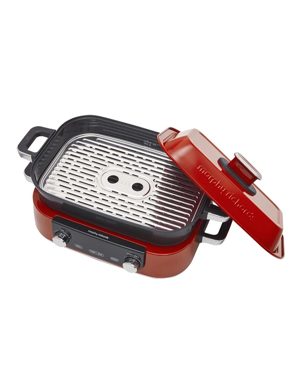 Morphy Richards 1600W Digital N-Stick Multifunction Electric Cooker Pot/Pan Red, hi-res image number null