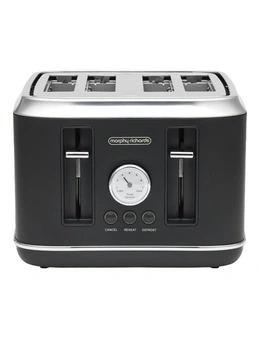 Morphy Richards x Belling Colour Edition Boutique 4 Slice Home Toaster Black