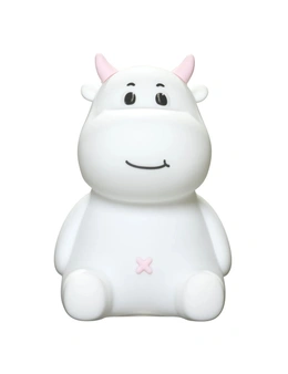 Homedics MyBaby Comfort Creatures Cow 15cm Night Light USB Rechargeable LED Pink