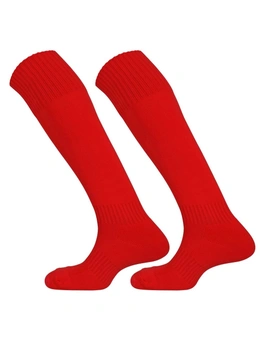 Mitre Mercury Plain Football Sock Scarlet Sz MiniScarlet
