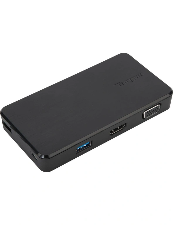 Targus USB 3.0/USB-C Dual Travel Dock  f/ Projectors/HDTVs/Mac/Apple/Android, hi-res image number null