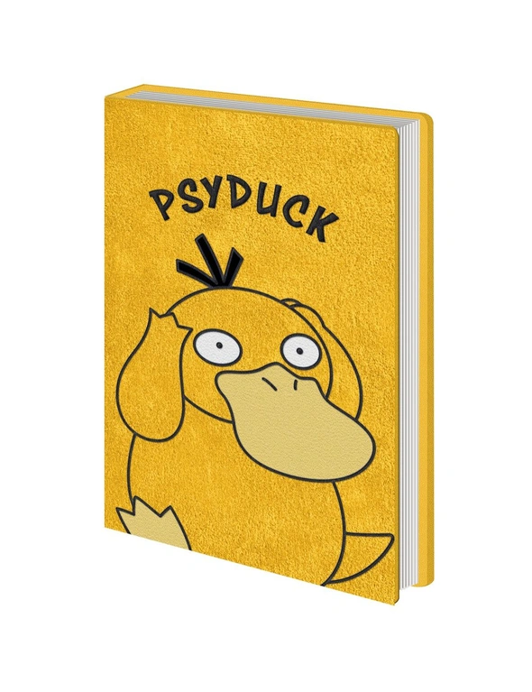 Pokemon Psyduck Themed Novelty Rectangular Hard Cover School Notebook Yellow, hi-res image number null