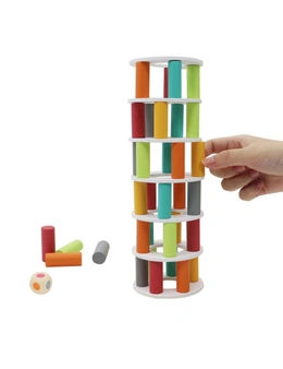 Kaper Kidz Wooden Pisa Tower Balancing Kids/Children Educational Fun Game 3+