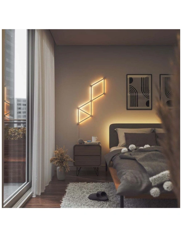 Nanoleaf 9 Lines Starter Kit 42W Smart LED Light Bars Home Wall Lighting Set, hi-res image number null