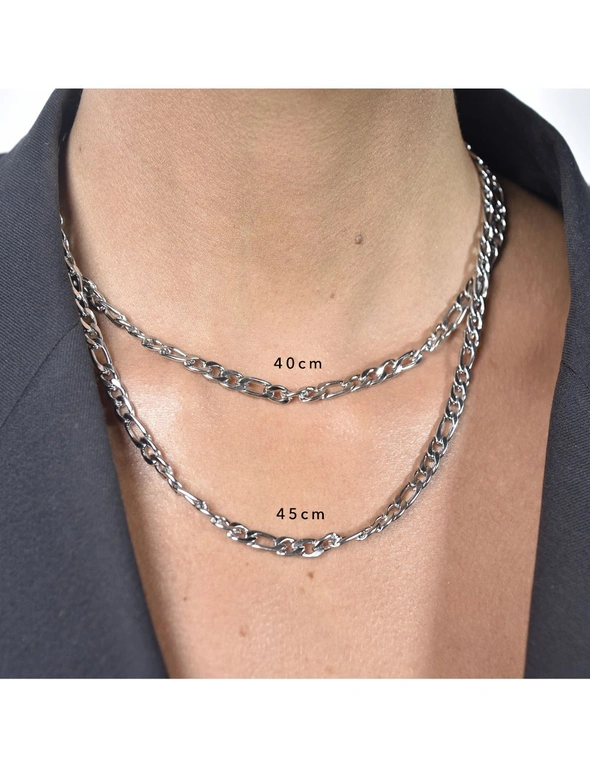 Culturesse Billie Link 45cm Chain Necklace Women's Fashion Jewellery Silver