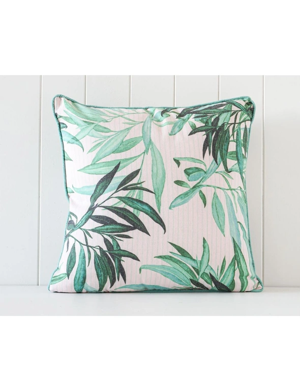 Rayell Indoor Square Cushion Botanical Print Home/Lounge Decor Green 45x45cm, hi-res image number null