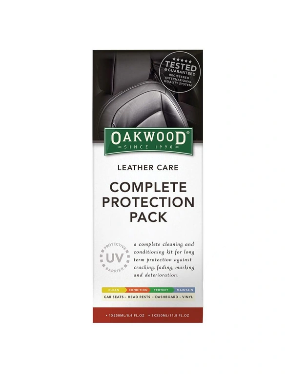 Oakwood Car Interior Leather Care Complete Protection Pack, hi-res image number null