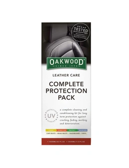 Oakwood Car Interior Leather Care Complete Protection Pack