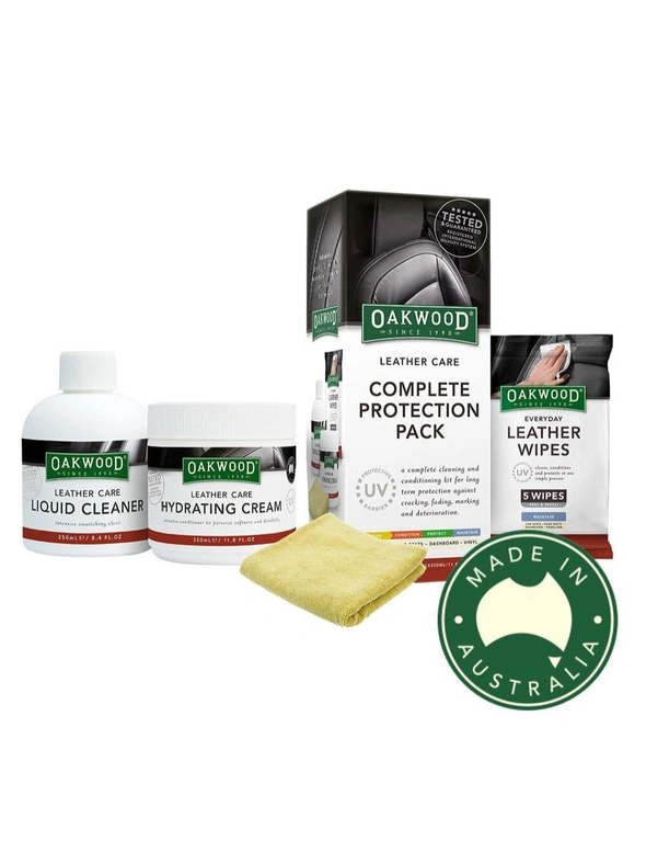 Oakwood Car Interior Leather Care Complete Protection Pack, hi-res image number null