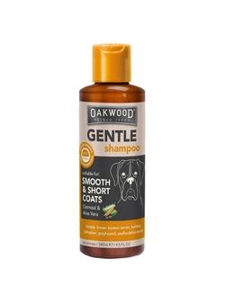 Oakwood 280ml Smooth & Short Coat Care Gentle Pet Dog Shampoo Oatmeal/Aloe Vera