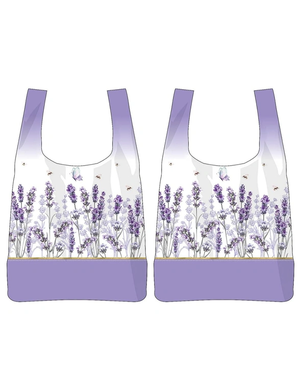 2PK Floral Dreams 65x40cm Decorative Shoulder/Tote Bag Women's Handbag Purple, hi-res image number null