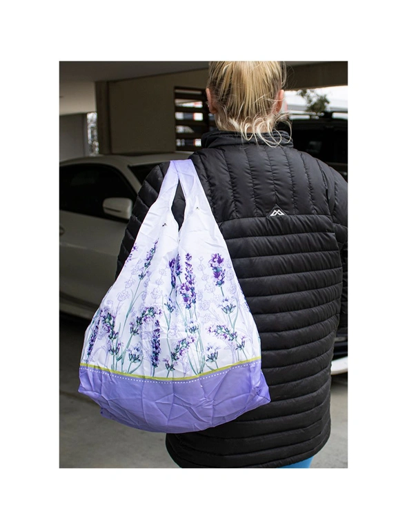 2PK Floral Dreams 65x40cm Decorative Shoulder/Tote Bag Women's Handbag Purple, hi-res image number null