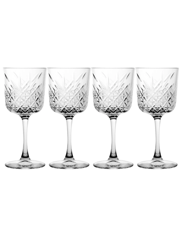 4pc Pasabahce Timeless 330ml Red Wine Glasses Stemware Cocktail Drink Cup Clear, hi-res image number null