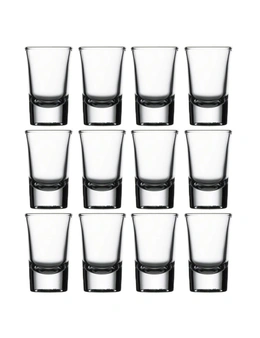 12pc Pasabahce Boston 40ml Shot Glasses Party Drinking Liquor Glass Cup Clear