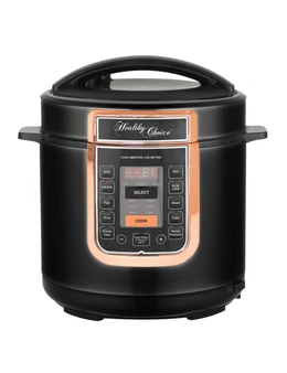 Healthy Choice 6L Pressure Cooker/Rose Gold