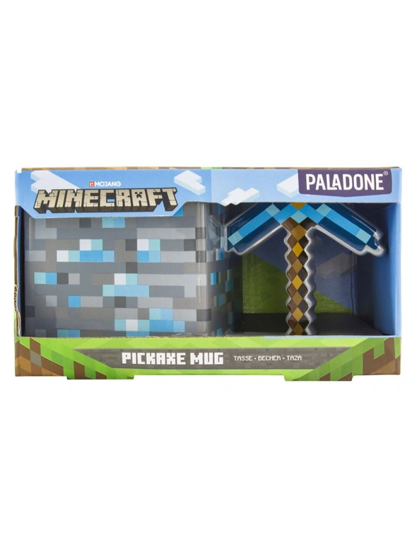 Paladone - Minecraft - Pickaxe 3D Mug - Piccone Diamante - Tazza