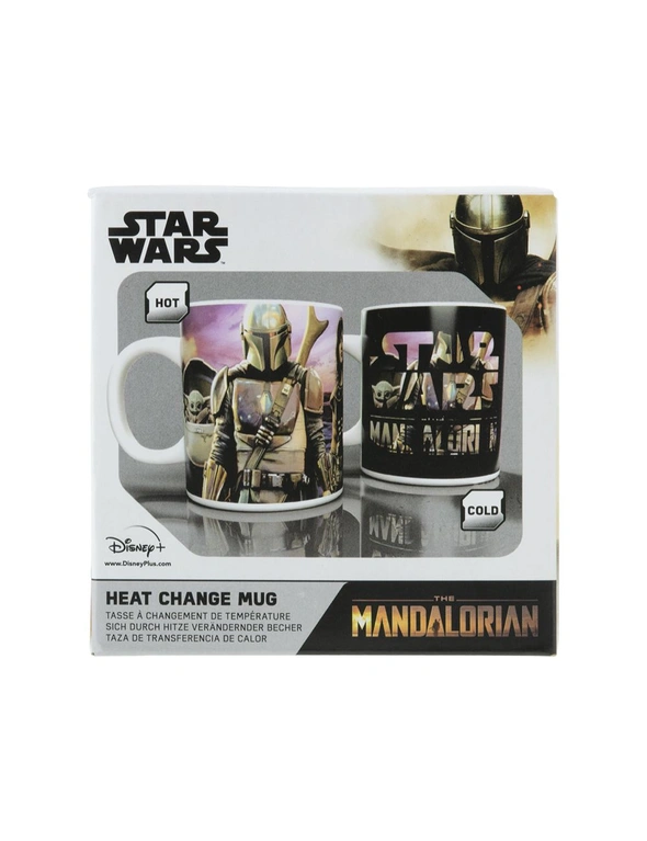Paladone 300ml The Mandalorian Heat Change Mug Gift Coffee/Tea Drinking Cup, hi-res image number null