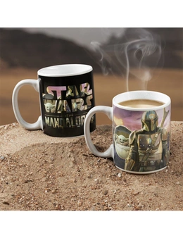 Paladone 300ml The Mandalorian Heat Change Mug Gift Coffee/Tea Drinking Cup
