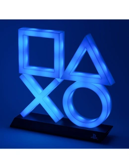 Sony Playstation PS5 Logo Bedroom Illuminating/Light Up Icon Light XL White/Blue