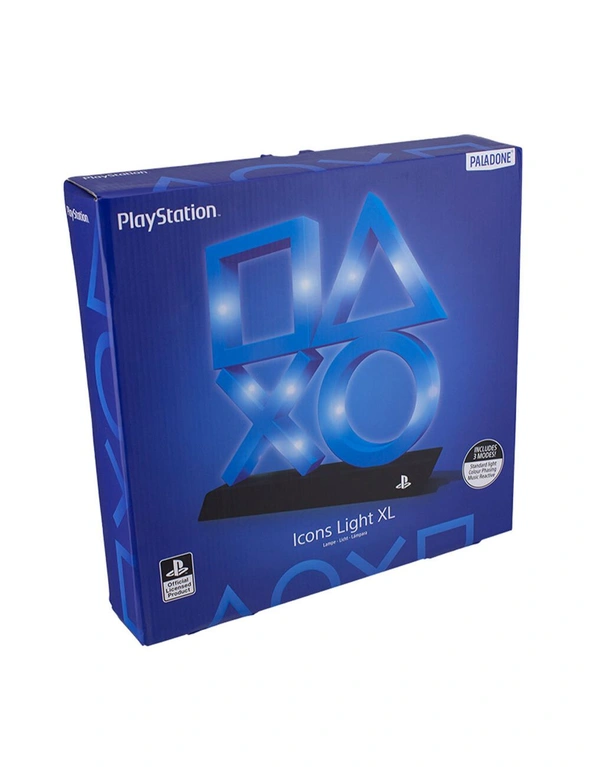 Sony Playstation PS5 Logo Bedroom Illuminating/Light Up Icon Light XL White/Blue, hi-res image number null
