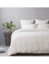 Tontine Squares King Bed Quilt Cover Set White, hi-res