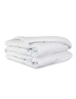 Ardor 350GSM Quilt Single Bed Washable Australian Wool Cotton Home Bedding White
