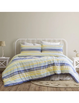 Ardor Boudoir Milford King Bed Quilt Cover Bedding Set w/ 2x Pillowcase Seafoam